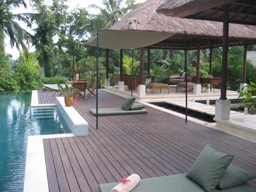 View pool area