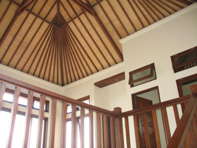 Exposed roof structure