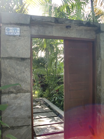 Villa entrance