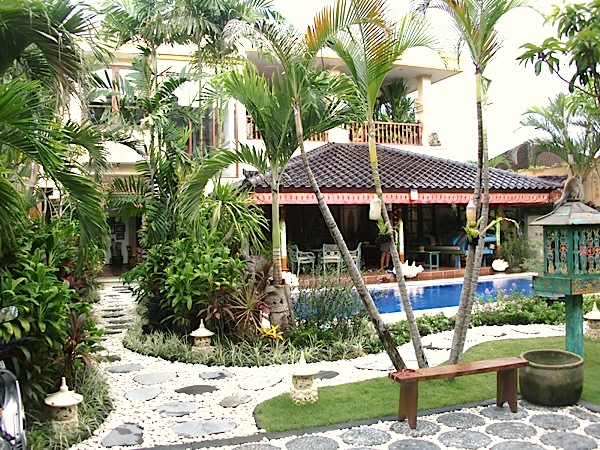Pool & garden views at Villa Kaja